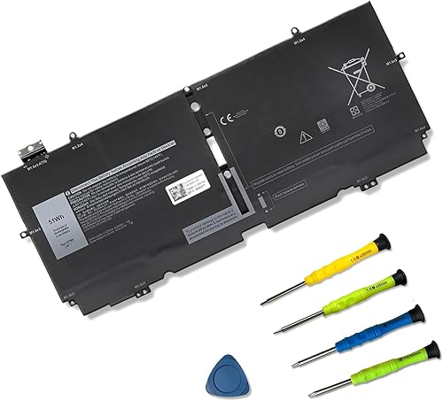 52TWH - Batería de repuesto para laptop Dell XPS 13 7390 2 en 1 Series Notebook P103G P103G001 P103G002 MM6M8 0MM6M8 XX3T7 0XX3T7 51Wh 7.6V 6375mAh