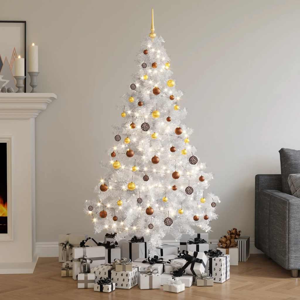 Árbol de Navidad con luces y bolas de 180cm para crear un ambiente familiar acogedor