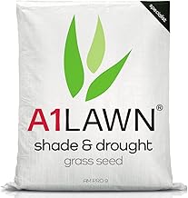 A1 Lawn Shade & Drought Tolerant Grass Seed, 5kg (140m2) - Perfect for Shaded Areas & Under Trees, Fast Growing & Hard Wearing, Child & Pet Friendly, UK Harvested Lawn Seed - DEFRA Approved (AMPRO9)