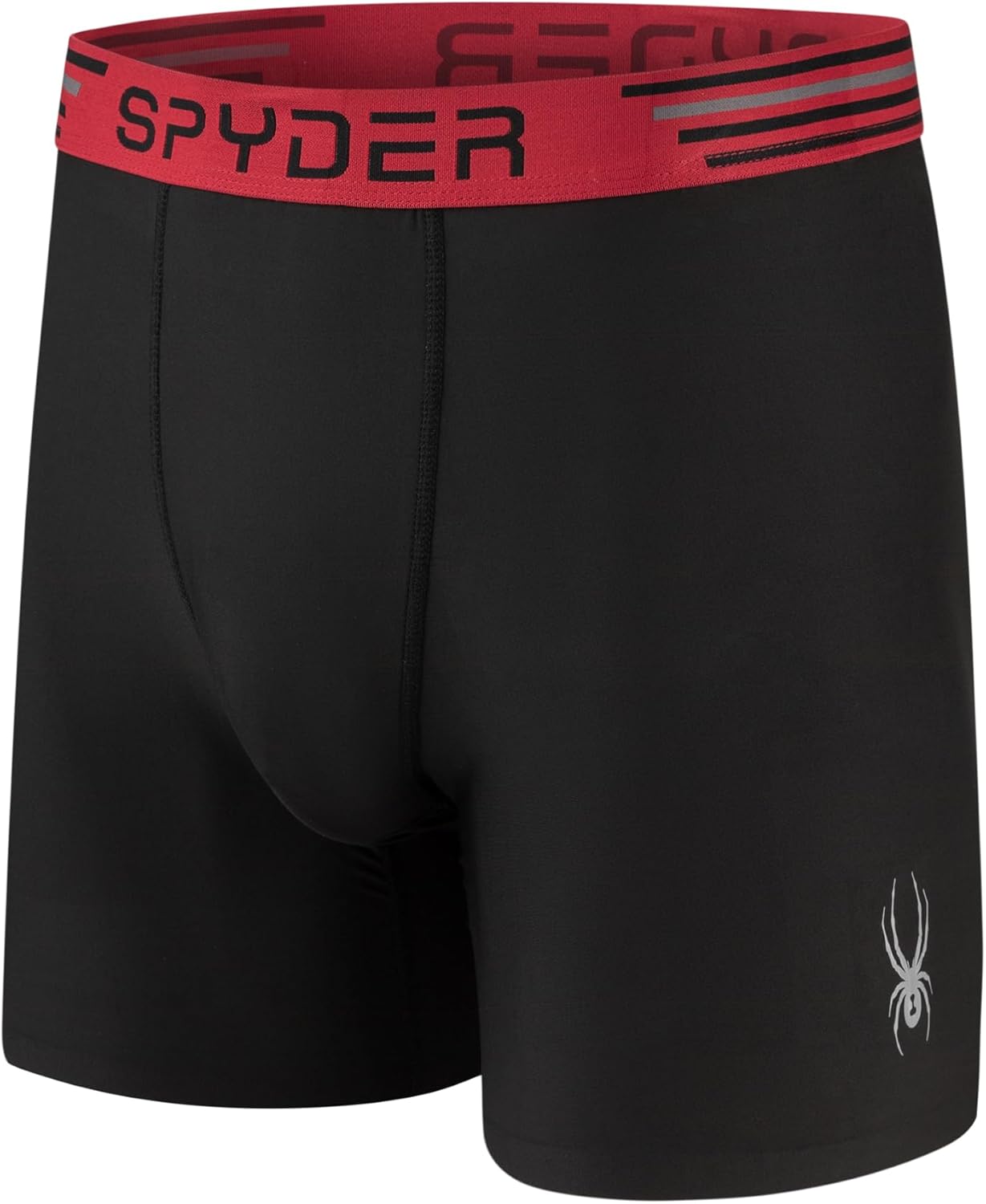 Spyder Mens Boxer Briefs 4 Pack Poly Spandex Performance Underwear/Bonded Hem Boxer Briefs - Image 2