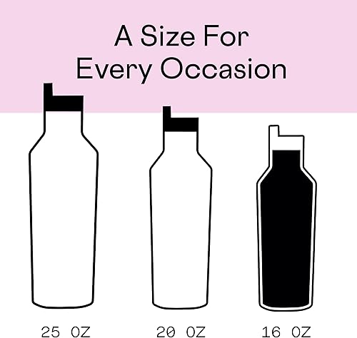 Miniatura 3 de Corkcicle Canteen Classic Collection - Botella de agua y termo de 16 onzas de acero inoxidable aislante triple a prueba de rupturas