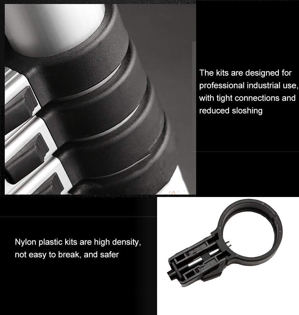 Telescopic Extension Ladder 17-26 Ft - Multi-Purpose Folding Ladder with Safety Lock 330lbs Capacity Portable for Home Garage and Construction Use - Durable & Compact Design