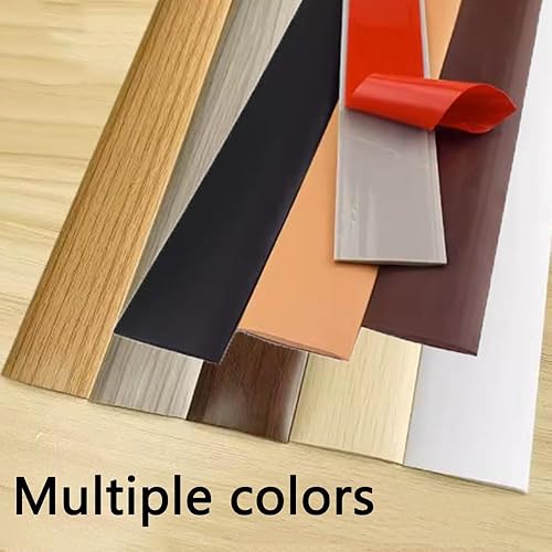 Miniatura 6 de Tira de transición de piso de 3.28 pies, tira de transición de umbral de PVC, tira de transición de alfombra a azulejos, tira divisora plana, tira