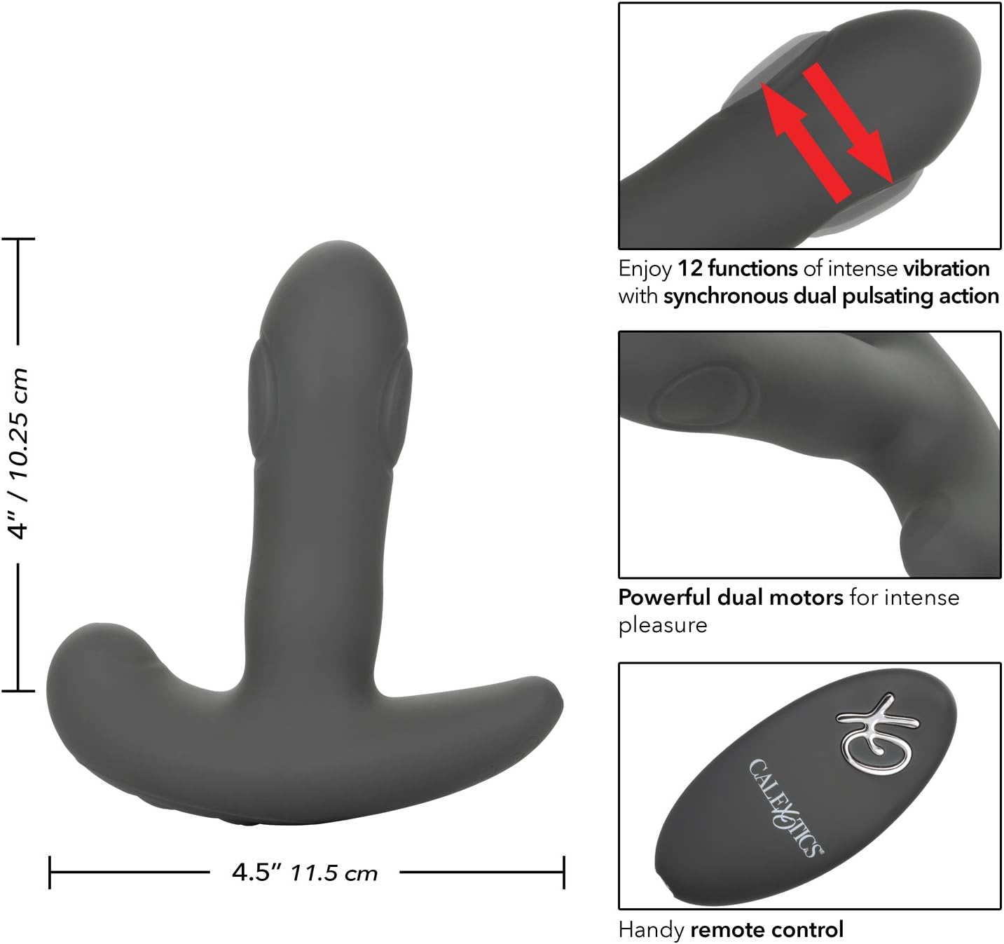 California Exotics Novelties Eclipse Remote Control Dual Pulsating Probe