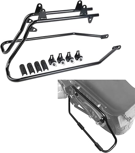 Miniatura 3 de TCT-MOTORPARTS Soportes de conversión para bolsas de sillín Guardaapoyo Compatible con Harley Heritage Springer Softail Fatboy FLSTF FLSTS 1984-2017