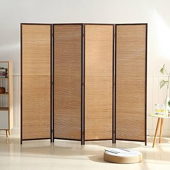 Amazon | Pugrwei 屏風 4連 パーテーション 間仕切り 衝立 高さ