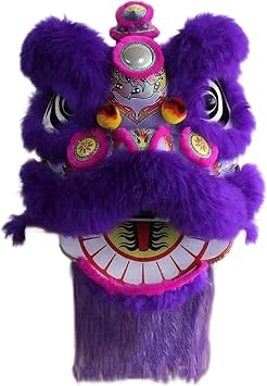 Dragon Dance Purple Lion Dance Performance Lion Dance Head Southern Lion Awakening Lion Dance Props Mascot Folk Art Lion Dance Costume Outdoor, 1