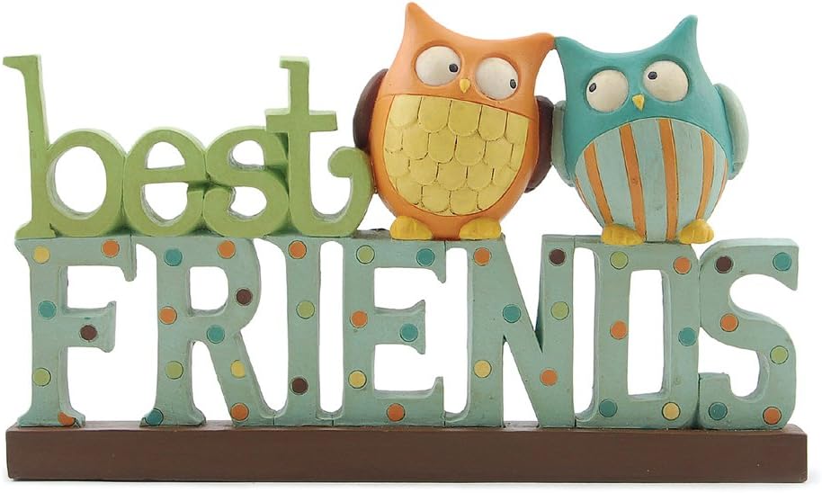 Blossom Bucket Best Friends with Owls Figurine Designed By Deb Strain