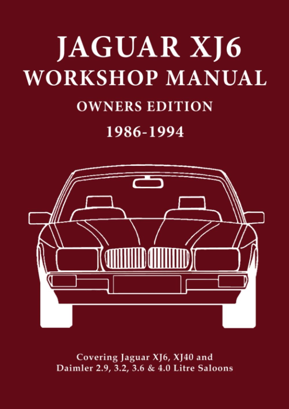Jaguar XJ6 Workshop Manual Owners Edition 1986-1994