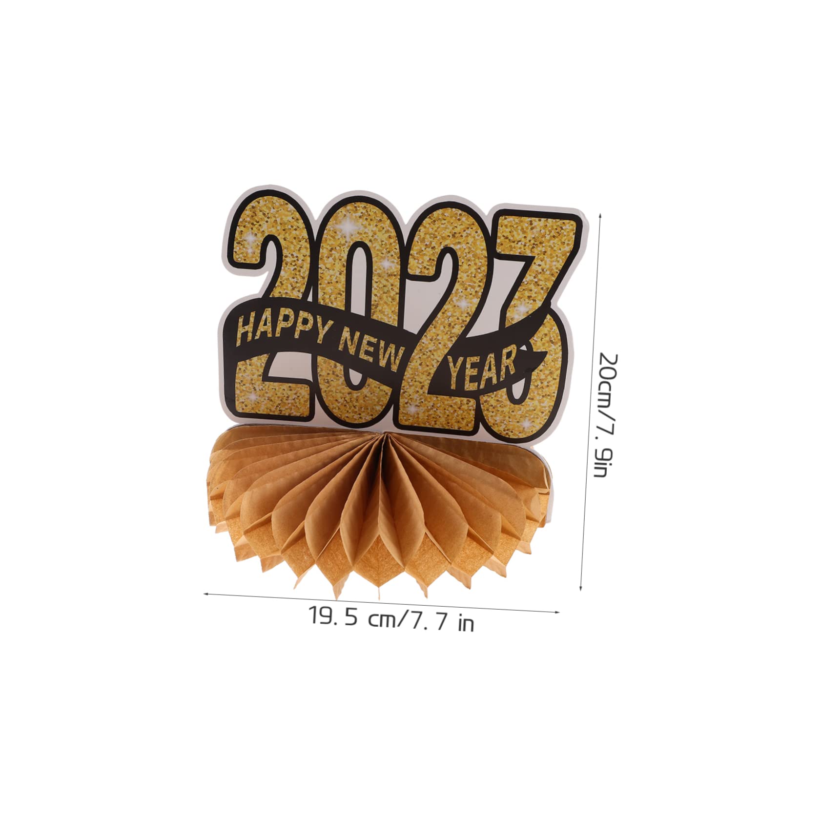 Cabilock 5 Sätze Dekoration des neuen Jahres Tafelaufsätze zum Mondneujahr Glitzer-Waben-Mittelstück Tischdekoration office party Waben-Mittelstücke für die Silvesterparty Partydekorationen