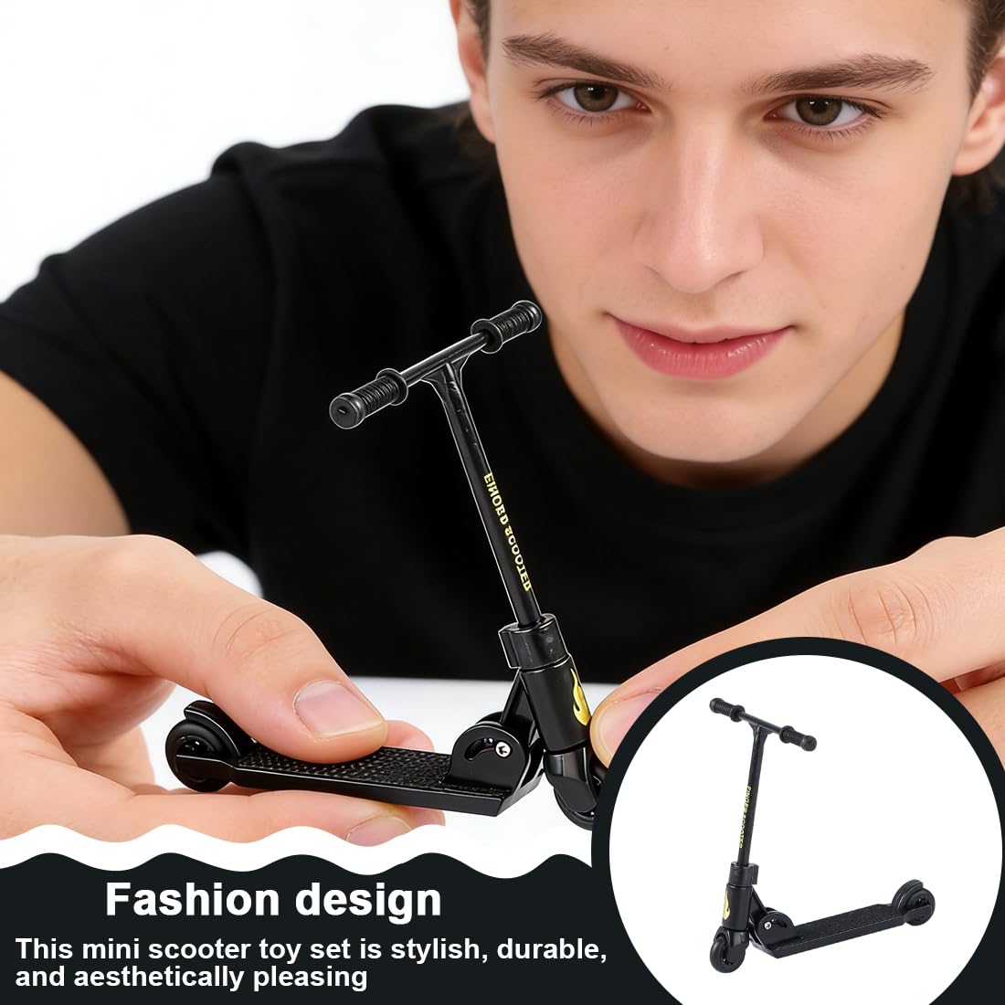 Mini skateboard Skateboard da dita 2 pezzi, Monopattino a quattro dita, Set Monopattino da dita, Set Monopattino da dita, Skateboard da dita