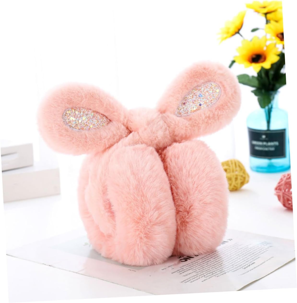 LIFKOME Bright Color Earmuffs for Boys and Girls Ear Covers for Boys and Girls Windproof Ear Soft and Comfortable Design Cold Weather