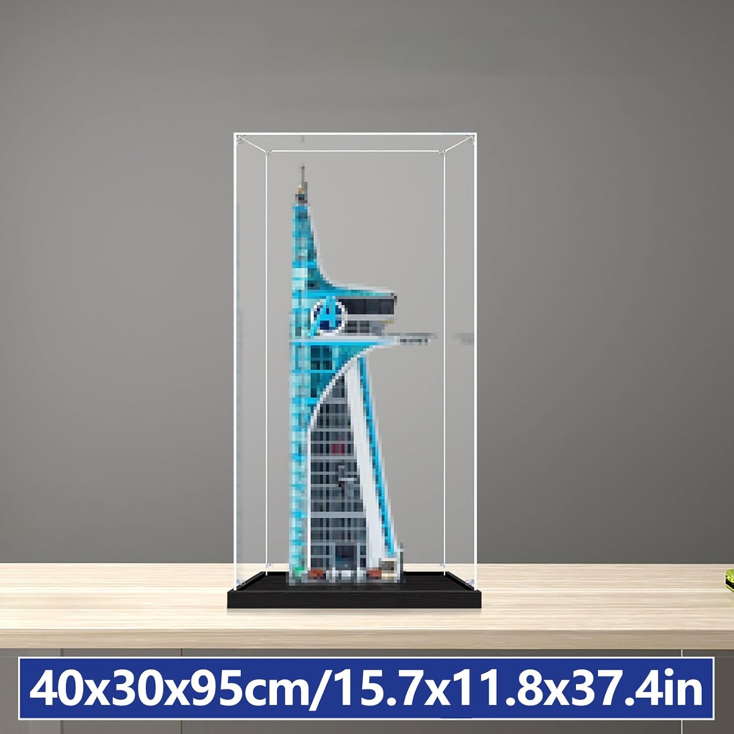 Acrylic Display Case, Compatible with Lego 76269 Avengers Tower Model, Collectible Gift Display Box, Organizer,Box Only,2mm