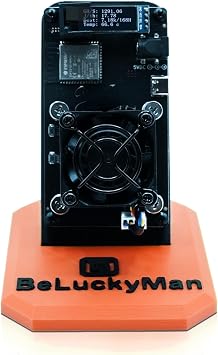 Bitaxes Gamma 601 Bitcoins Miner 1.2TH/S Open-Source System BM1370 Asic Chip Lucky Miner 15W/TH BTC Machine Solo Miner Connection Crypto Currency Miner Home Use Orange