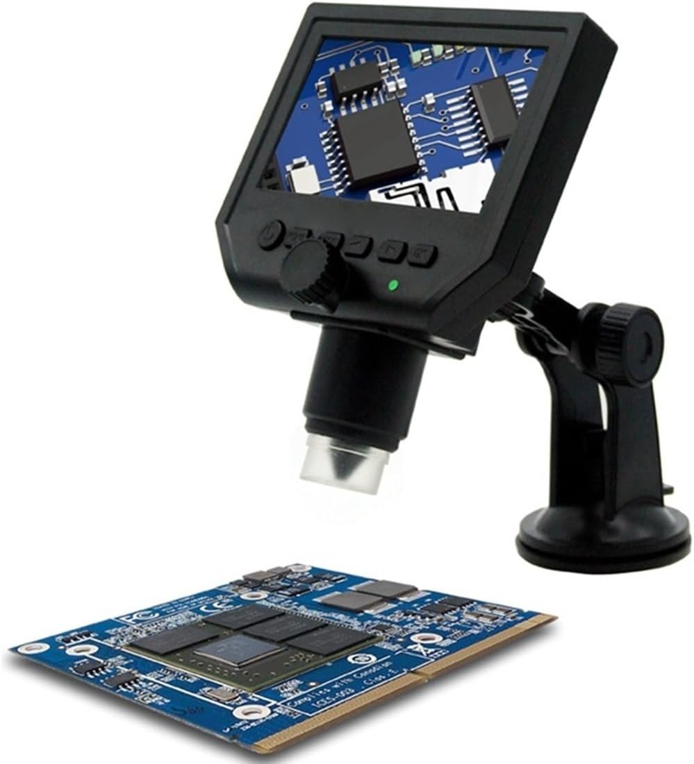 Lab Microscope Replacement Parts 1-600x USB Digital Electronic Microscope Portable 4.3"LCD 3.6MP Camera