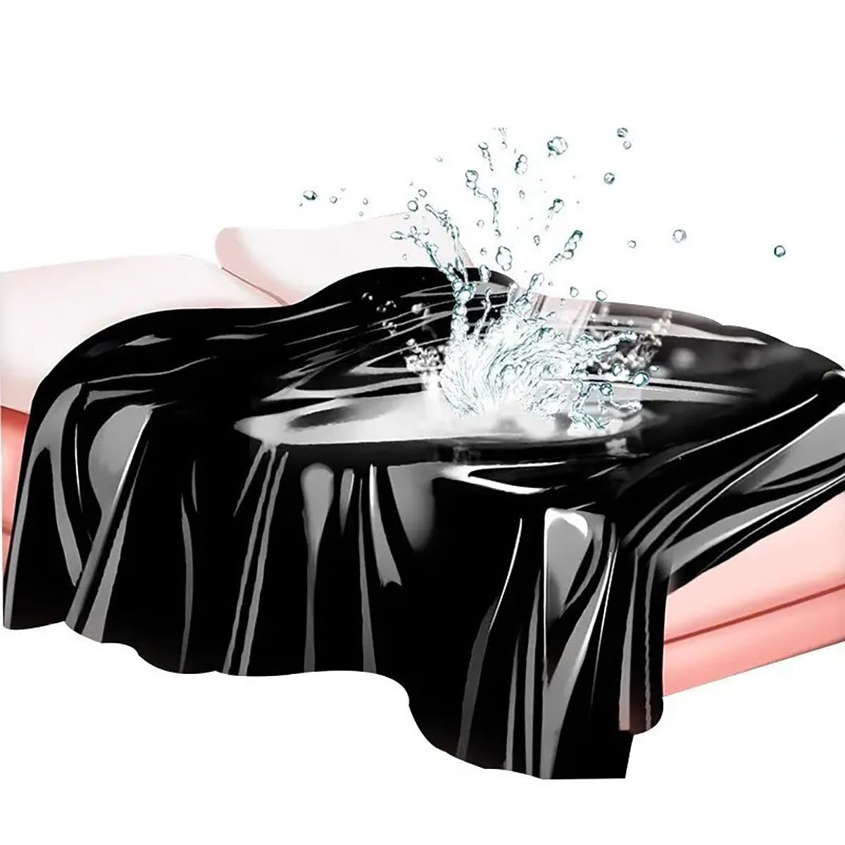 PVC Simulation Latex Drap de Lit Imperméable Multifonctionnel pour Intérieur et Extérieur - Sexe Lit à Eau