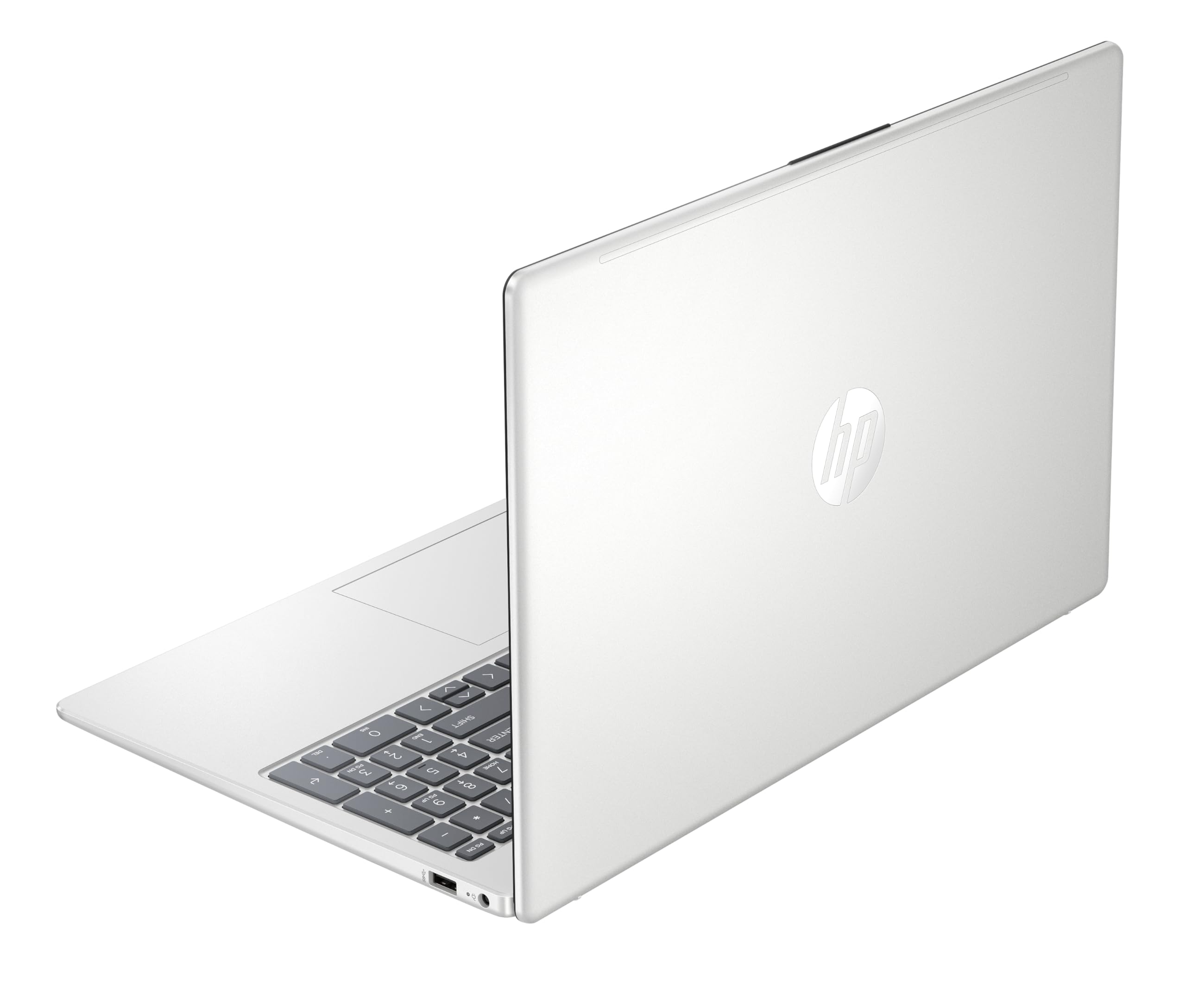 HP Laptop 15,6" FHD Intel N100 4 GB DDR4 RAM 128 GB UFS Intel UHD Graphics Windows 11 Home S-Modus Natural Silver