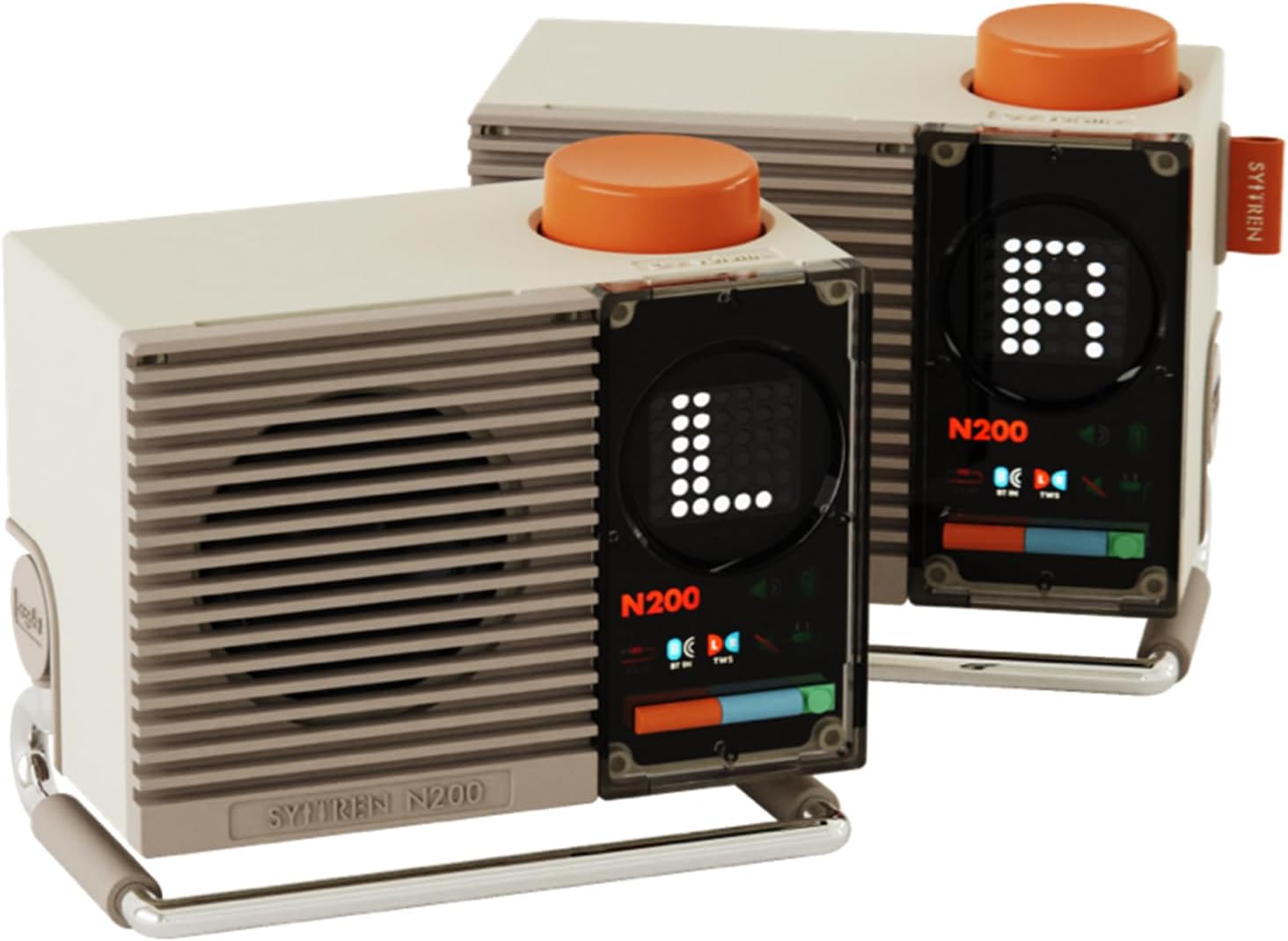 N200 Bluetooth Speaker with Stereo Sound, Bluetooth 5,Wireless Stereo Pairing,Support TWS Pair,8H Playtime,Portable,Desktop,Gifts Ideas,White - Image 6