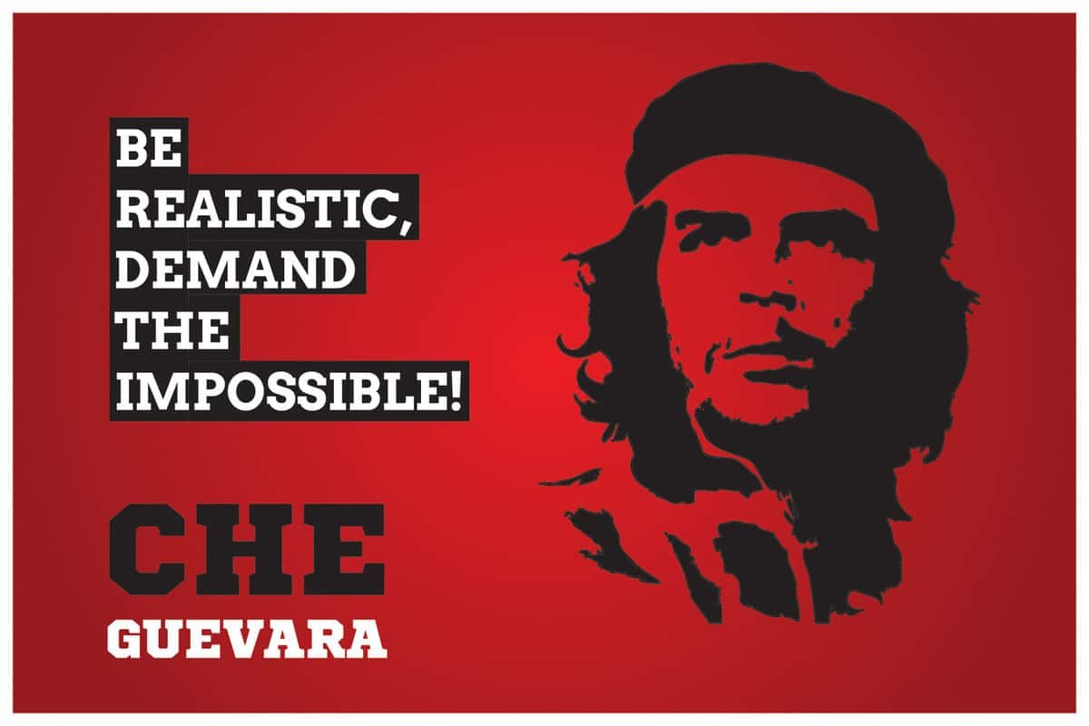 InephosInephos Paper Abstract Che Guevara Be Realistic Poster, Multicolour, 12 Inch X 18 Inch