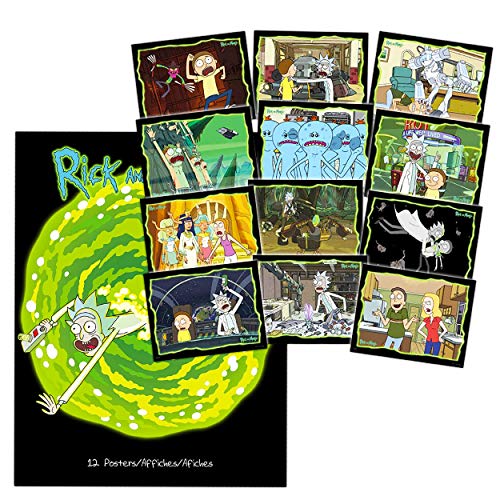 Rick And Morty Artwork Decorations Wall Art Ultimate Bundle ~ 24 Pc Rick And Morty Posters Wall Art With Bookmark (Rick And Morty Room Decor For Girls Boys Teens) #TOP2