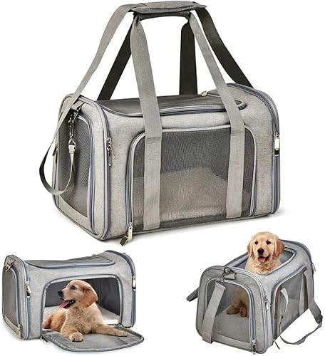 Bolsa Transporte Pet Passeio 50x35x32 Viagem Avião Carro Cães Gatos