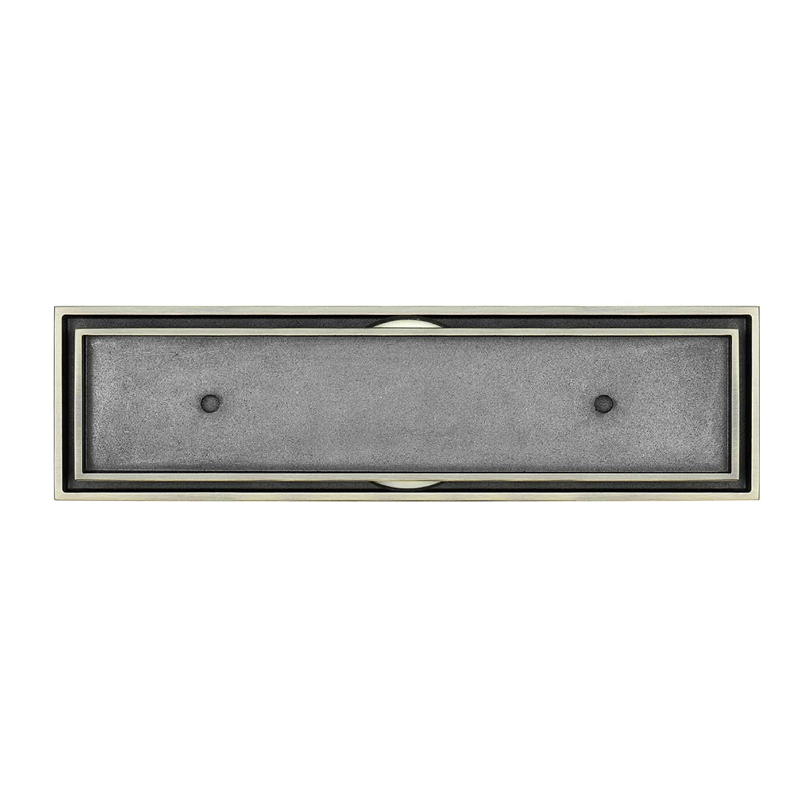 Desagüe Lineal para Ducha, Drenaje de Ducha Lineal 12 Pulgadas con Cubierta inserción Plana y azulejo 2 en 1, Drenaje Piso Rectangular latón, baño