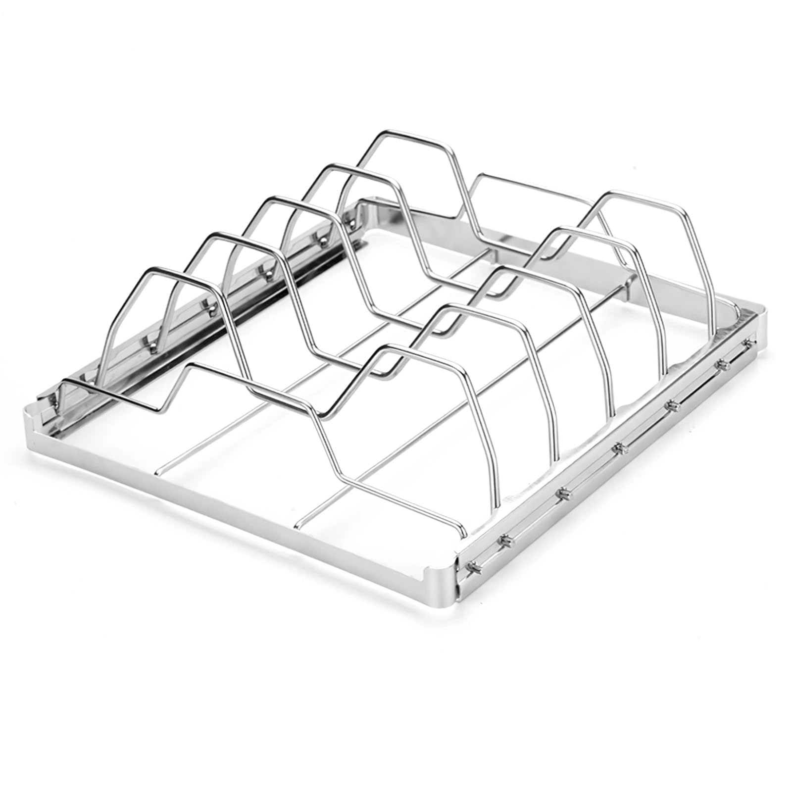 Support de cuisson à 5 fentes en acier inoxydable robuste pour fumoir