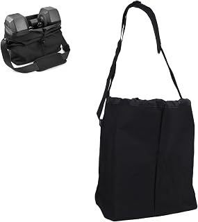 Luqeeg Dumbbell Carrying Bag, Portable Fitness Dumbbell Storage with Adjustable Shoulder Strap Travel Tote Shoulder Bag for Gym Carrying 1 Pair Each from 1 Lbs to 20 Lbs
