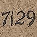 Die Cast Aluminum House Number, 3-1/2