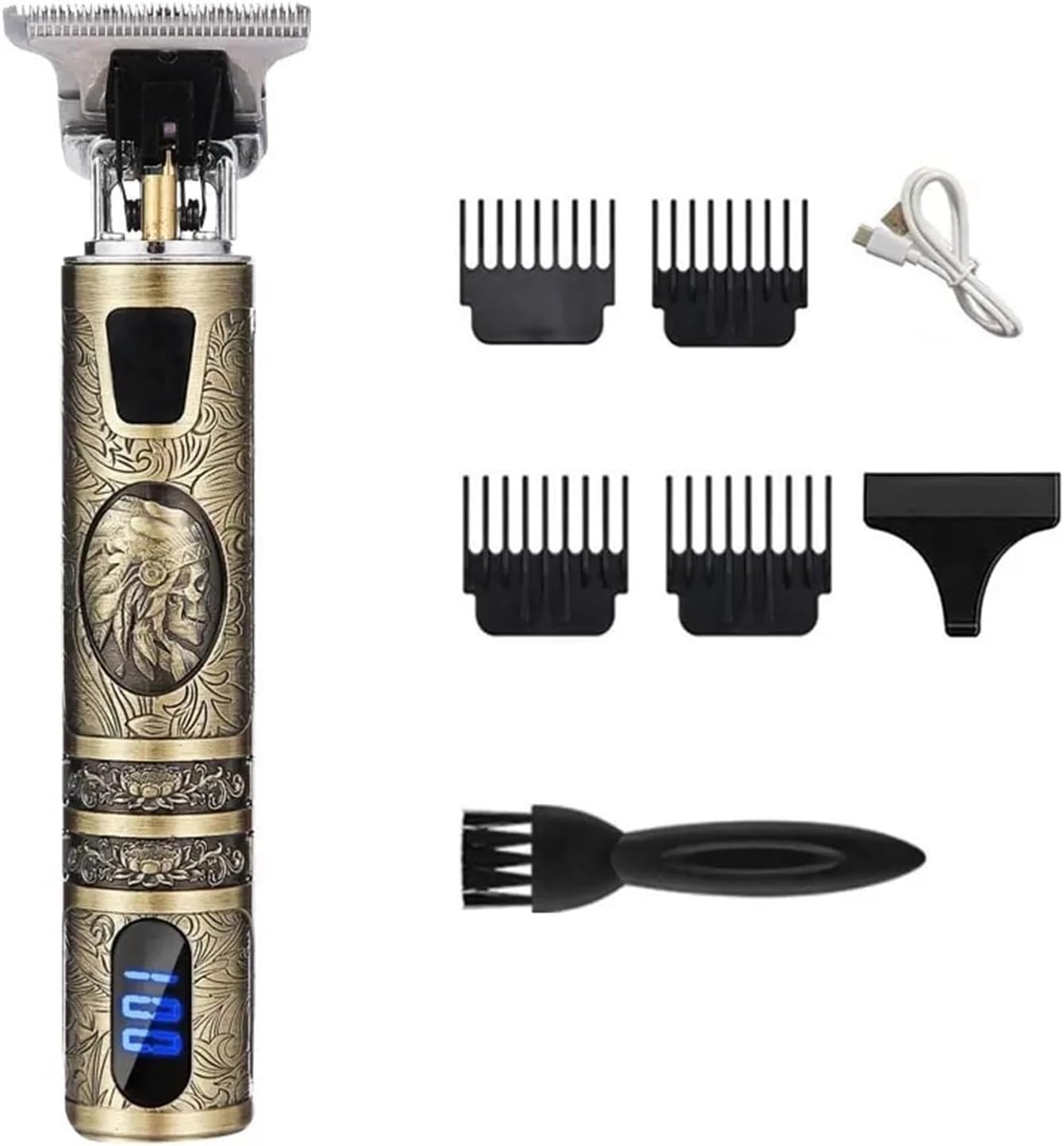 Rechargeable New Hair Clipper Man Shaver Trimmer for Men USB Electric Hair Cutting Machine Barber Professional Beard Trimmer(Devil)