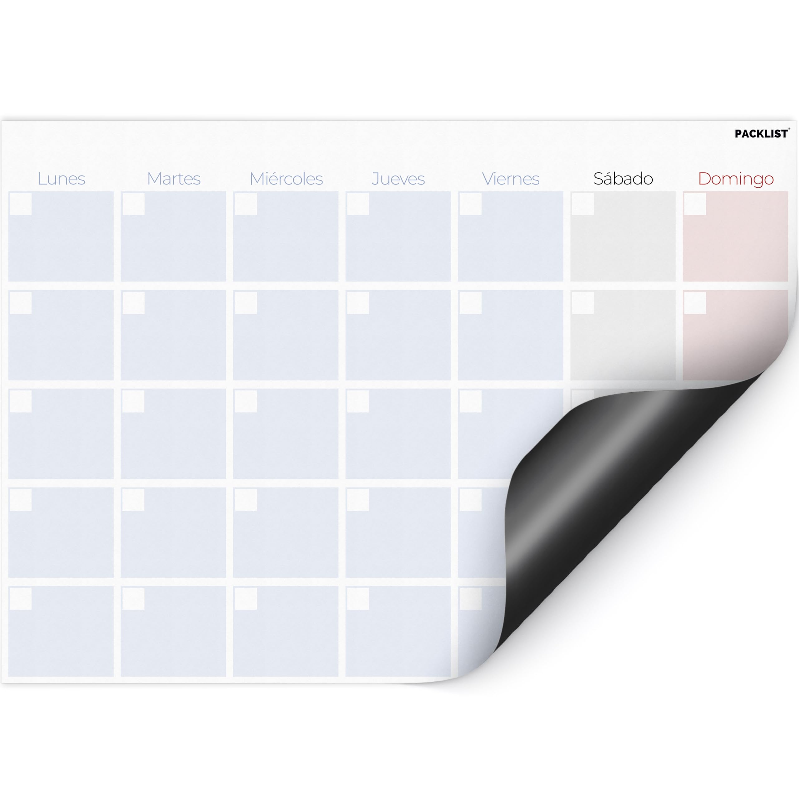 Planificador Mensual Nevera Magnético A4 en Español - Pizarra Mensual Frigorífico A4 de Diseño. Organiza tu Calendario, Trabajo, Actividades, Citas y Aprovecha cada Segundo de Tu Mes!