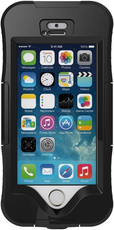 iPhone 5s Case MSFancy Exquisite Multiple Protection Water Proof Dirt Proof and Drop Proof Trantprent Sport Outer Casing Cover for iPhone 5 5s se (Black)