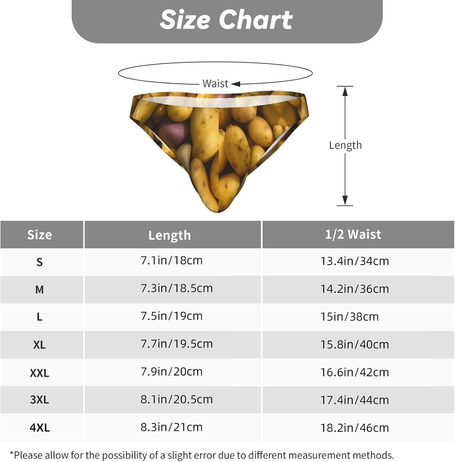 Many Potatoes Print Mens Underwear Soft Mens Bikini Briefs With Pouch Tagless Briefs For Men Perfect For Daily Wear