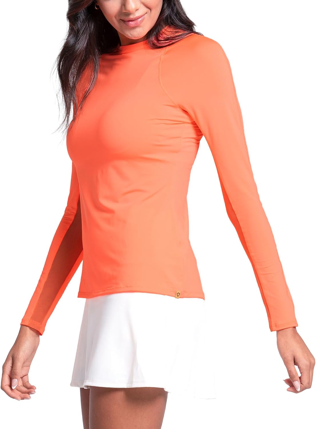 Lucky In Love Women’s Breeze Long Sleeve Top – UPF 50+ Lightweight Fitted Athletic Shirt, Breathable Performance Top.