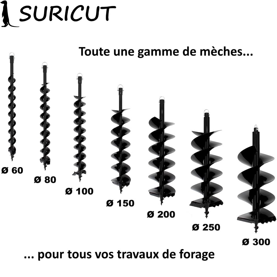 Mèche Semi-Professionnelle Ø 300 mm pour tarière Thermique