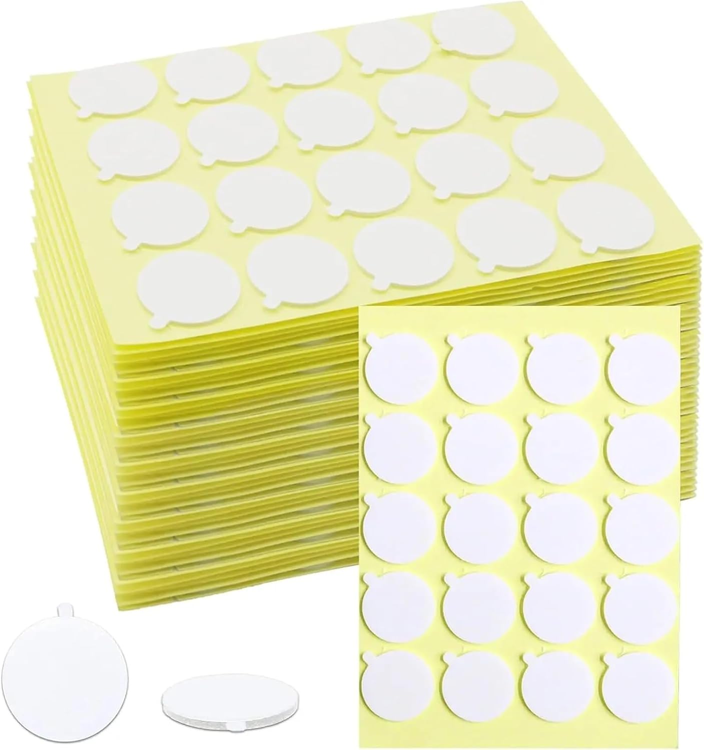 Wick Stickers 1440Pcs/72 Sheets Candle Wick Stickers on 72 Sheets, Heat-Resistant with Handy Pull Tab