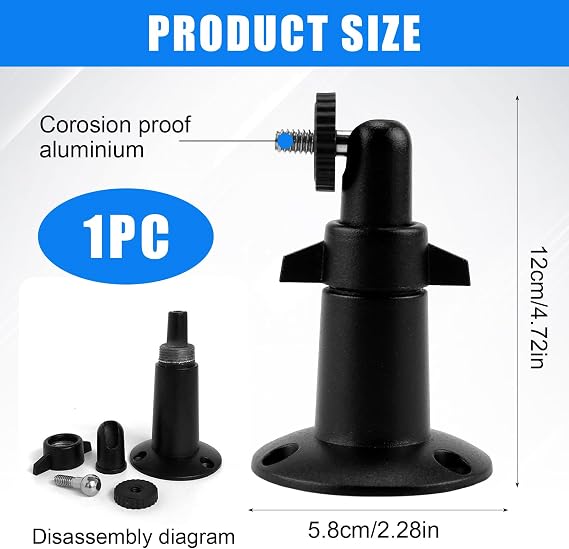 Adjustable Camera Mount with 1/4