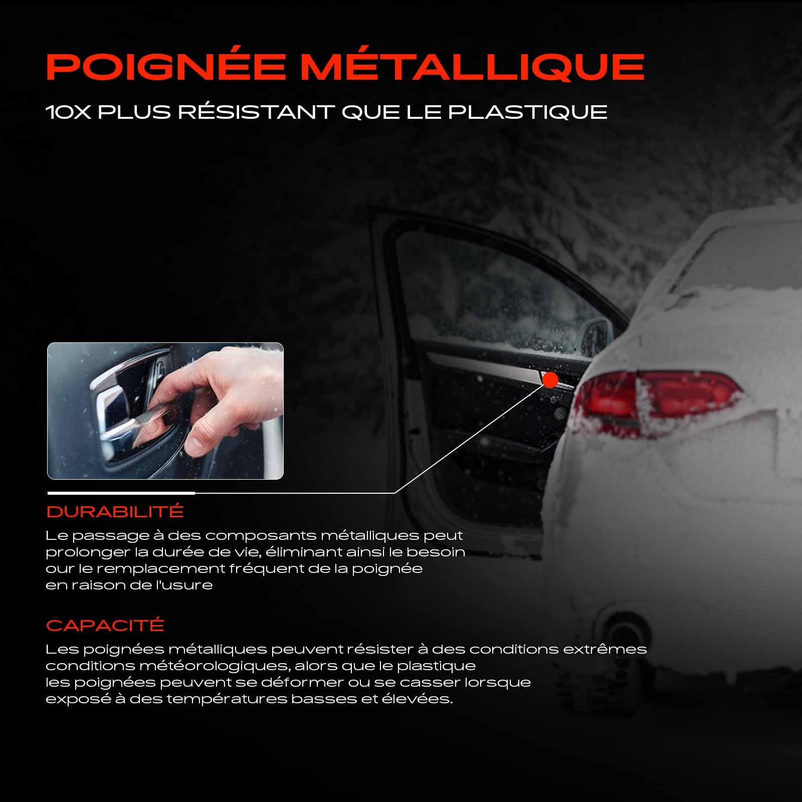 Frankberg Poignée de porte, poignée de porte extérieure 7700353283 | Compatible avec: M.e.g.a.n.e I Classic LA0/1, Logan I LS, Bus IV quotidien, Boîte Mascotte, Bus quotidien III
