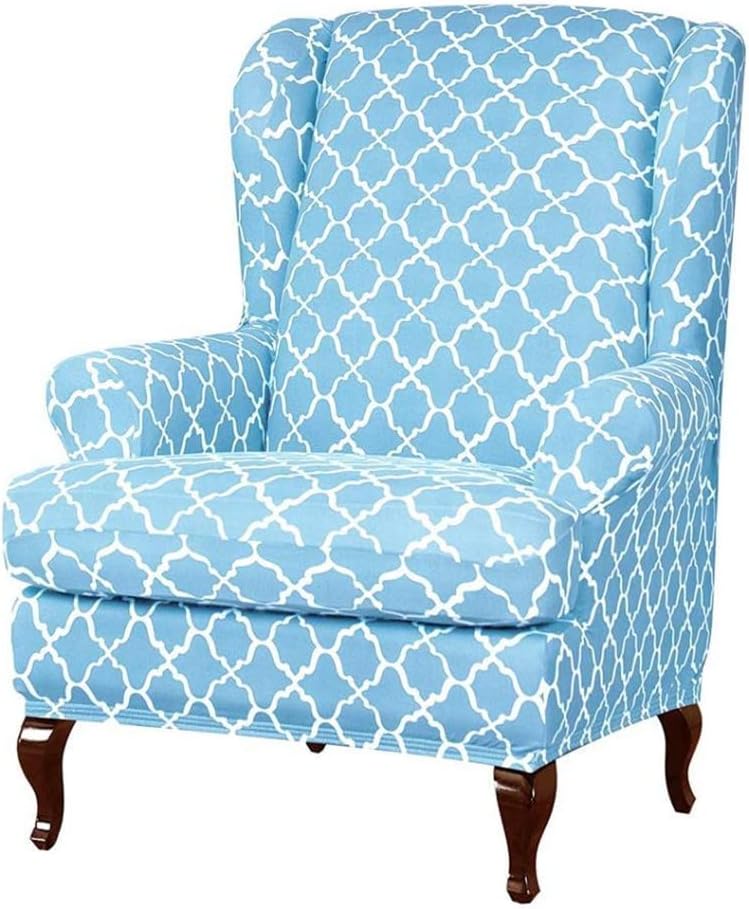 QTMY Stretch Wingback Accent Chair Cover Recliner Sofa Slipcover 1-Piece Couch Sofa Cover Furniture Protector,19-35 (21)