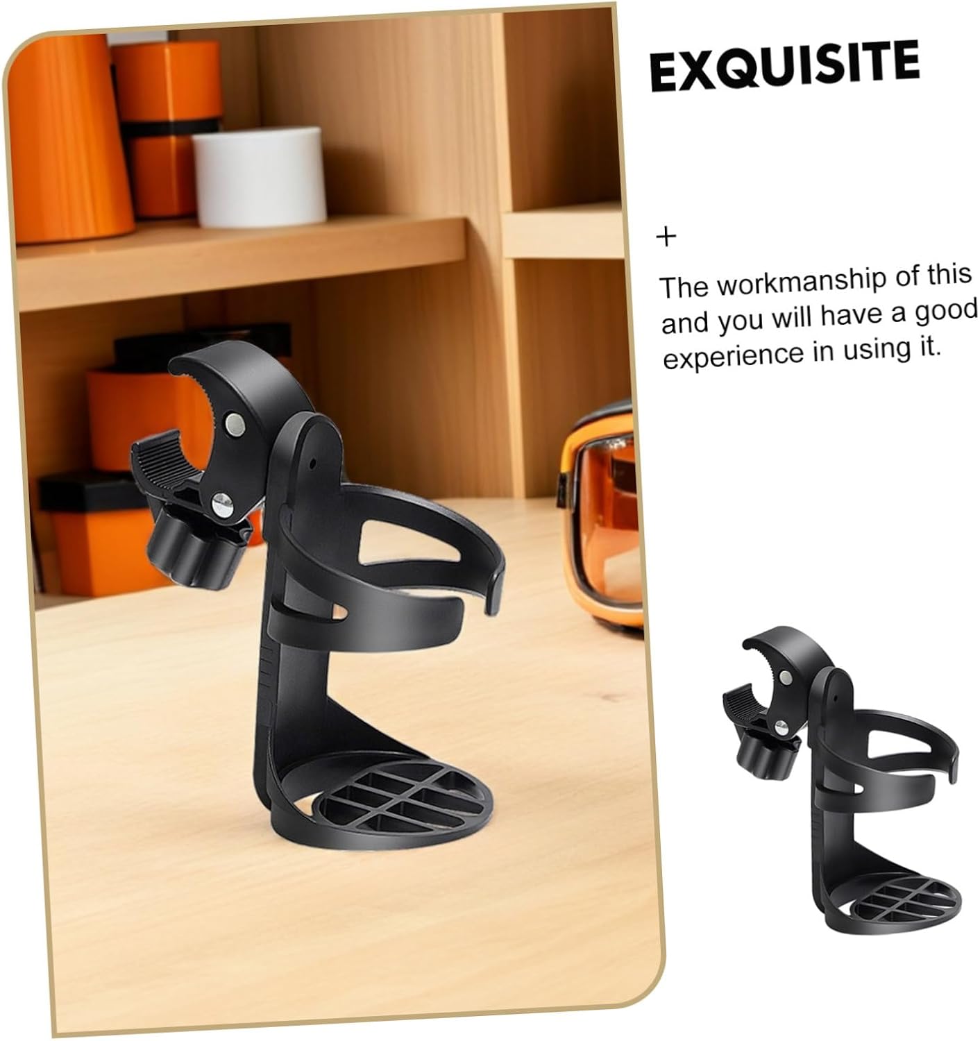 3pcs Walker and Wheelchair Cup Holders, Plastic Rollator Drink Bottle Holders with Adjustable Clamp for Mobility Aids, Suitable for Outdoor Travel and Daily Use