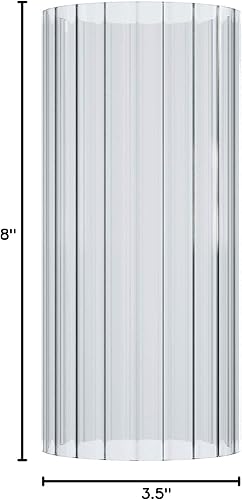 Miniatura 6 de Pantalla de vidrio de repuesto de pantalla de vidrio de cilindro recto con múltiples efectos (cilindro recto de rayas)