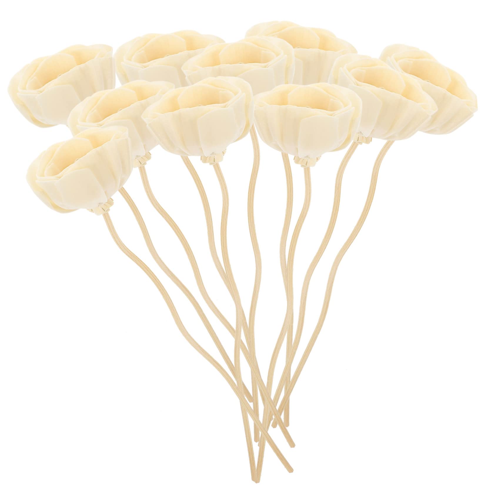 GLEAVI 40stücke Duftdiffusor Stäbchen Aromatische Nachfüllungen Für Ätherische Öle Dekorative Blüten-Designs Für Spa Küche Schlafzimmer Und