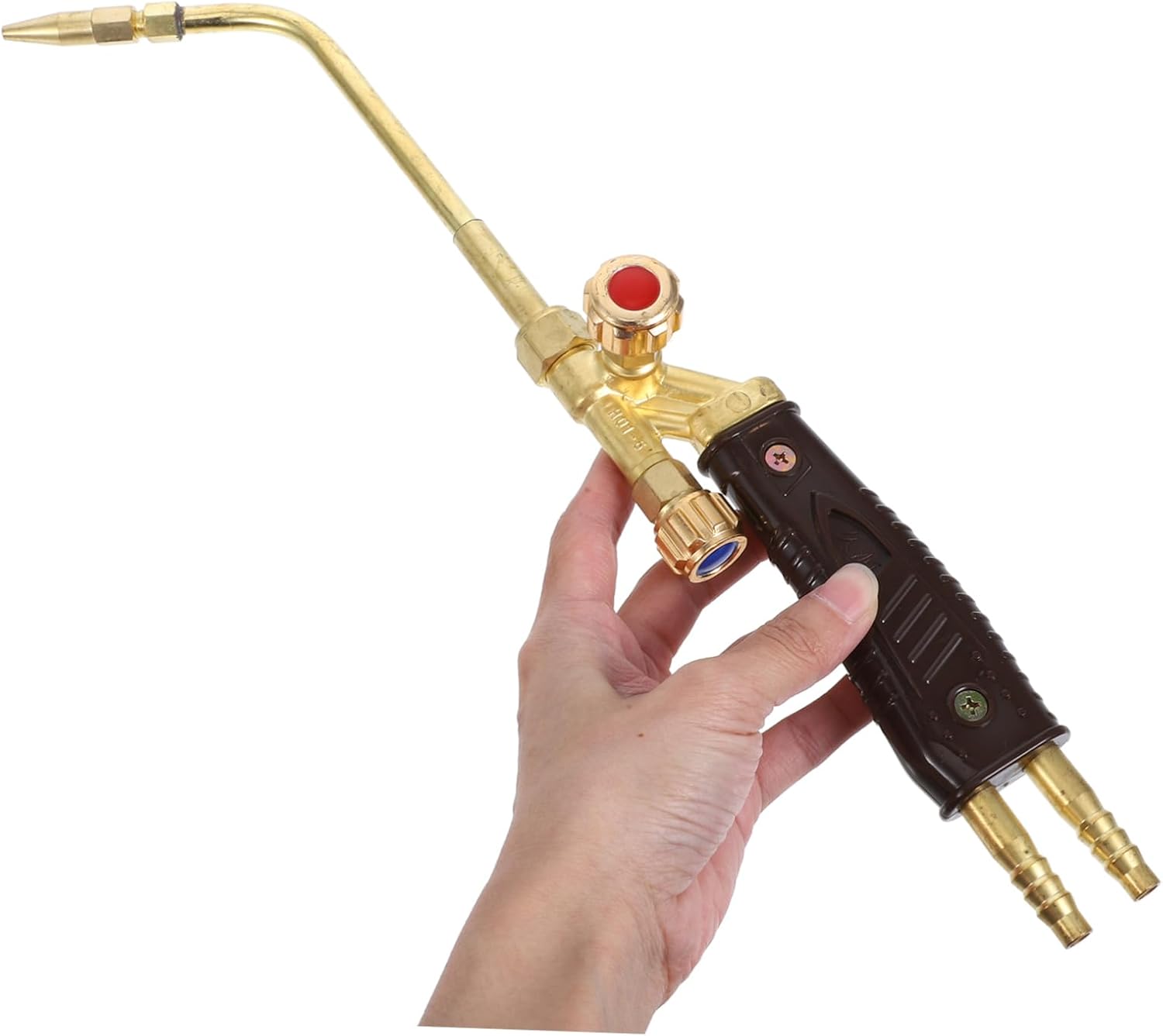 Self Ignition Propane Torch Head Adjustable Flame for Plumbing and Hvac Efficient Welding Tool for Soldering and Brazing Tasks Features Tilt Valve and Ejector Design