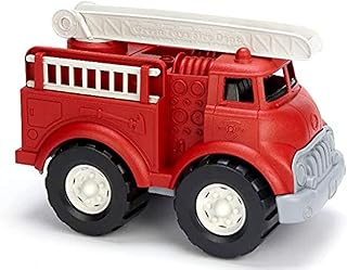 Green Toys Fire Truck, Red CB - Pretend Play, Motor Skills, Kids Toy Vehicle. No BPA, phthalates, PVC. Dishwasher Safe, Re...