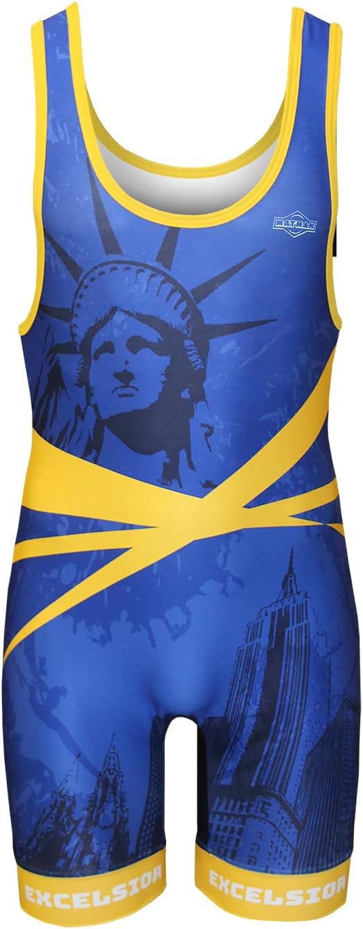 Matman USA The States Series Men's & Boy's Wrestling - Weightlifting - Exercise Singlet - Made in the U.S.A.