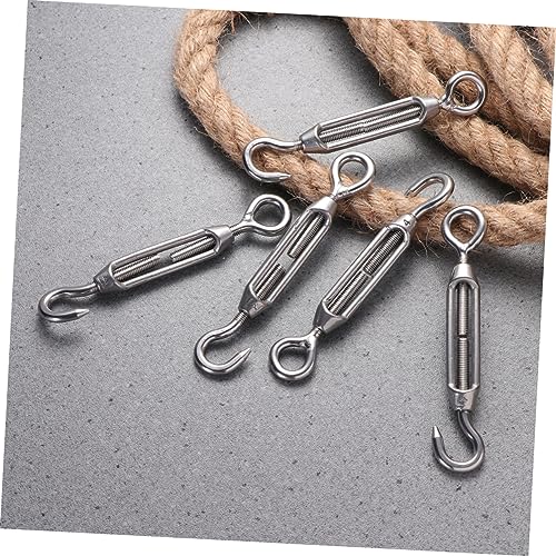 HEALLILY 5 Peças Gancho Esticadores De Aço Inoxidável Esticador Corda De Fio De Hardware Resistente