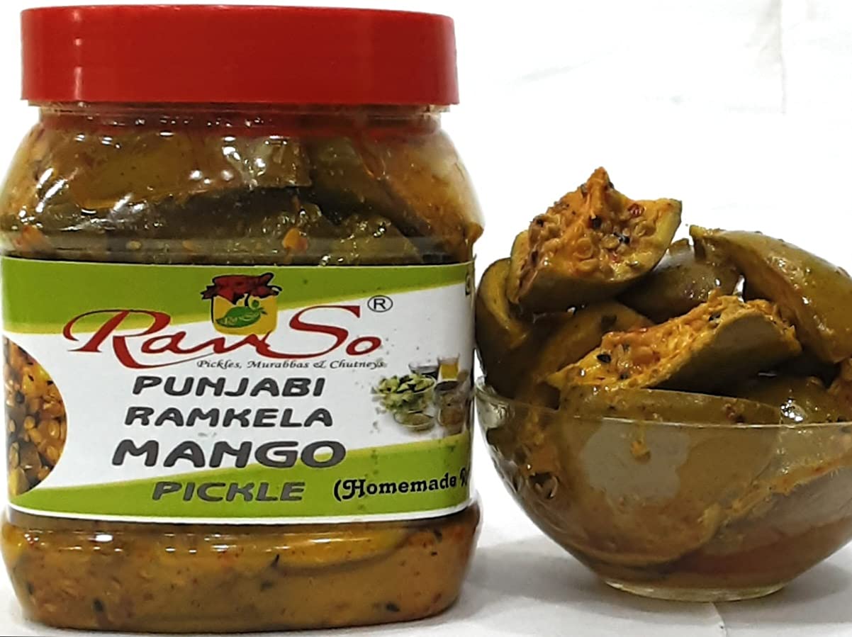 Ravso Advait Home Made Ramkela Mango Pickle 1kg Punjabi m Ka Achar Amazon In Grocery Gourmet Foods