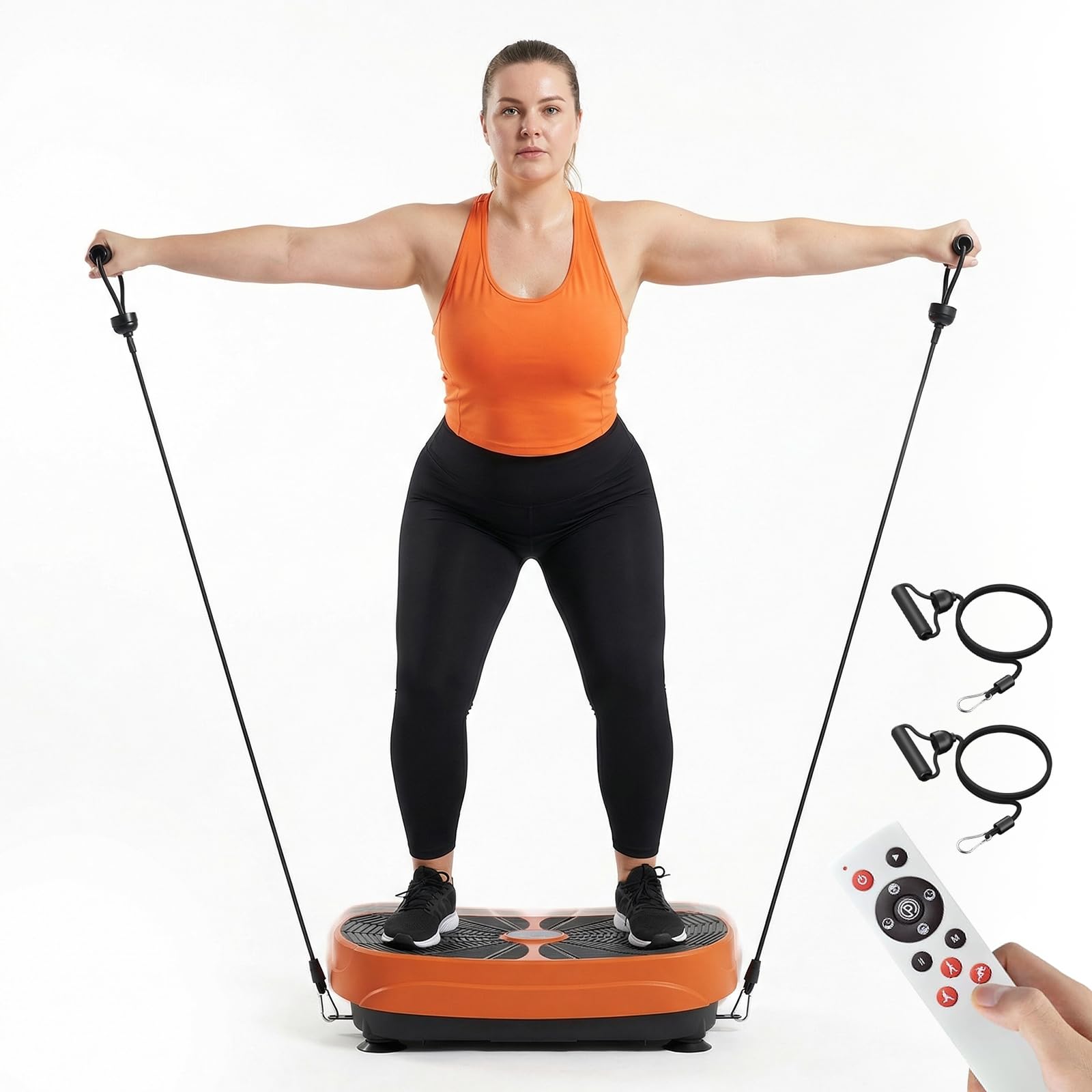 GORISE Vibration Plate Exercise Machine for Lymphatic Drainage Weight Loss - Full Body Workout Fitness Platform with Remote