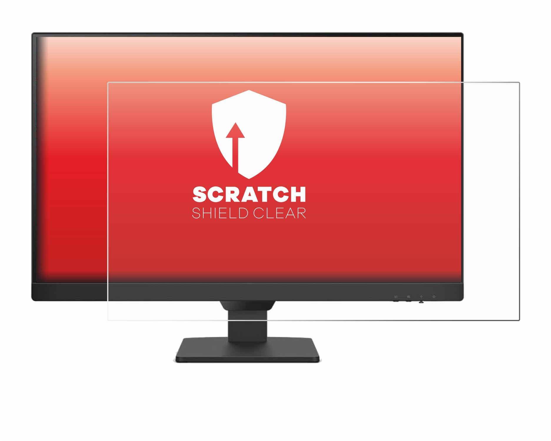 upscreen Pellicola Protettiva per BenQ GW2490E | , Chiara Protezione Schermo Made in Germany, Anti-Graffio Trasparente Mounting Kit