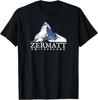 Zermatt Switzerland T-Shirt, Swiss Alps Mountain Tee T-Shirt